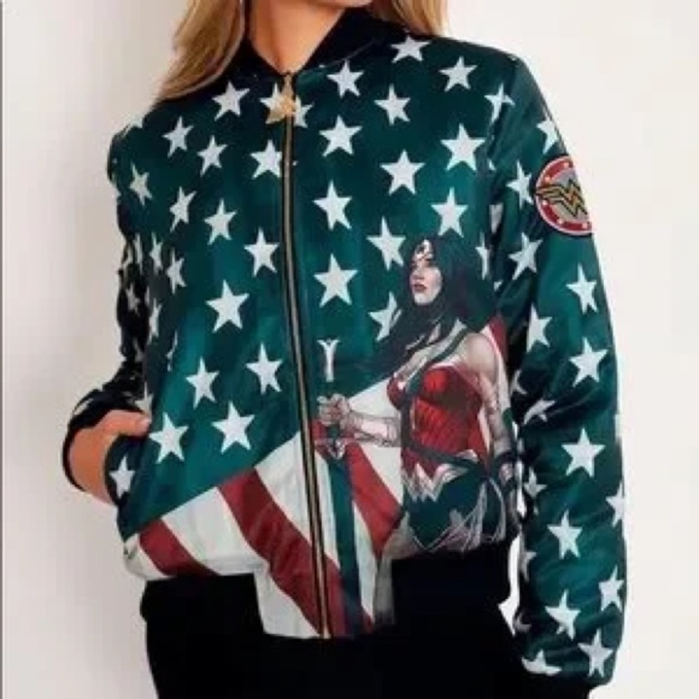 Blackmilk Justice League Collection: Wonder Woman Silk Bomber Jacket